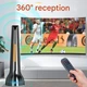 Антенна телевизионная DVB-T2 комнатная QGClearSO DE-V07015 с усилителем, магнитная основа - изображение 4
