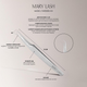 Пінцет для нарощування вій MARY LASH micro L Silver №10 - зображення 2