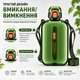 Эко-бутылка для воды 750 мл зеленая, BPA-free с ремешком и мерной шкалой - изображение 6
