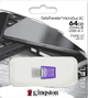 Флеш накопичувач Kingston USB 3.2 DT microDuo 3C 64 GB (Type-A/Type-C) (200Mb/s) - изображение 5