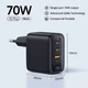 Зарядное устройство сетевое 70W Baseus EnerFill FE22 2C+U (E01235) - изображение 2
