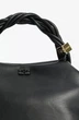 Женская кожаная сумка с логотипом GANNI Small Bou Bag Черный - изображение 4