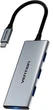 USB-хаб Vention 6-in-1 USB Type-C -> HDMI/TF/3xUSB-A 3.0, 0.15 м (TOOHB) - изображение 1