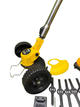 Тример садовий акумуляторний з безщітковим двигуном KRAFFTEC Germany AZ-144 48V 6AP /PRO жовтий - изображение 2