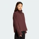 Женская спортивная кофта ALL SZN Soft Lux Quarter-Zip adidas JW7421 (XL) коричневый (4068808497282) - изображение 2