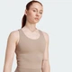 Женская майка adidas All Me Medium Support adidas JL5521 (2XL) коричневый (4068811378325) - изображение 4