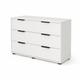 Комод Lira 1200×450×750 с выдвижными ящиками и черными металлическими ручками, направляющие полного выдвижения, для спальни, гостиной и прихожей Белый - изображение 7