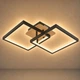 Люстра потолочная светодиодная VALESO DK6589-2 LED 41W Чёрный+Дерево - изображение 1