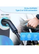 Зарядний 3-фазний кабель Type2 для електромобіля 11 кВт, 16 А, 6 м, IP65 чорний EVDANCE - зображення 3