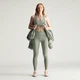 Жіноча зимова куртка adidas by Stella McCartney TrueNature Short Padded adidas JX4339 (L) зелений (4068807600744) - зображення 4