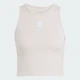 Женская майка Essentials Ribbed adidas KD3822 (XL) бежевый (4068819832799) - изображение 6