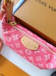 Сумка жіноча Louis Vuitton Pochette Hills рожева (091) - изображение 2