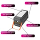 УМБ Павербанк Powerbank 100000 mAh 22.5W Power Delivery Quick Charge Hoco DB49 з функцією швидкого заряджання портативний зарядний пристрій Зовнішній акумулятор - зображення 9