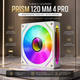 Вентилятор для корпуса Jungle Leopard Prism 120 Pro ARGB Reverse White — кулер 120 мм с эффектом бесконечного зеркала - изображение 1