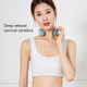 Імпульсний масажер для шиї Smart Neck Massager K05 Blue з підігрівом — бездротовий мікрострумовий масажер, 4 режими - зображення 6
