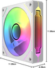 Вентилятор для корпуса Jungle Leopard Prism 120 Pro ARGB Reverse White — кулер 120 мм с эффектом бесконечного зеркала - изображение 5