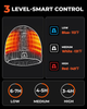Электрическая шапка с подогревом ARRIS Black аккумуляторная 7.4 В — зимняя термошапка бини на флисе для спорта и охоты - изображение 8