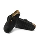 Замшевые мужские сабо /клоги Birkenstock Boston Soft Footbed 0660471 regular 44 черные - изображение 3