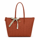 Шоппер Lacoste Monogram 46×33.5 см коричневый женский на молнии с фирменной лентой вместительный тоут для города и работы - изображение 6