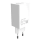 Зарядний пристрій Sigma Mobile PS6501 X-Power 65W GaN, PD, QC, 2xUSB-C, 1xUSB-A, White - зображення 1