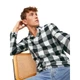 Сорочка з довгим рукавом JJEGINGHAM TWILL SHIRT L/S NOOS Jack & Jones 12181602-Whisper White L Білий (5714921625802) - изображение 6