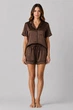 Піжама з шортами BOBRAND "Chocolate brownie" - XS - зображення 2