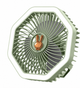 Настільний вентилятор DESKTOP FAN U8 з акумулятором та підсвіткою портативний USB вентилятор Type C компактний безшумний вентилятор для дому офісу подорожей з LED підсвіткою та 4 режимами швидкості - изображение 1