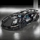 Машинка конструктор на пульті керування Lamborghini CyberPunk чорний, масштаб 1:14 - зображення 4