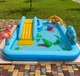 Надувной игровой центр Intex 57161 "Приключения в джунглях", из двух раздельных бассейнов, для детей от 3-х лет, 257х216х84 см, голубой - изображение 9