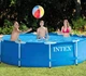 Каркасный круглый бассейн Intex 28200, 305х76 см, объем воды 4485 литров, из качественного ПВХ, для взрослых и детей, со сливным клапаном для удобства, голубой - изображение 9