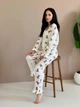 Женская муслиновая пижама рюши COSY рубашка+штаны S медведики Teddy M220/1P - изображение 3