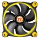 Вентилятор Thermaltake Riing 12 LED Yellow (CL-F038-PL12YL-A), 120х120х25 мм, 3pin, черный - изображение 1