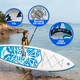 SUP-дошка надувна FunWater SUPFW05B Tiki 3,2 м (синьо-білий) - изображение 6