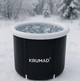 Бочка для закалки KRUMAD складная 320 л с каркасом и надувным ободом холодная купель черная - изображение 6