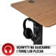 Стіл Hell's Chair Natur Wood Black з електричним регулюванням 140x70 см - изображение 11