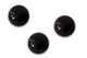 Ґудзик пластиковий круглий "Перлинка", на ніжці, 16мм, чорний перламутровий, чорний - зображення 1