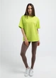 Женская футболка из хлопка oversize Giulia T-SHIRT BASIC 4825/010 L Green-apple, свободная, повседневная оверсайз - изображение 6