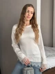 Кофта жiноча з мереживом молочного кольору 38244 42/44 - зображення 1