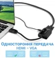 Адаптер, перехідник з HDMI на VGA для передачі відео та аудіосигналу Addap HDMI2VGA-01, 1080P (0107) - зображення 5