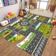 Детский игровой коврик "Город и ферма" 160×120 см - изображение 2