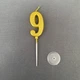 Свечка для торта цифра "9" (золото) - изображение 3