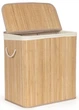 Бамбуковая корзина для белья ModernHome AIE-48BO 3 секции с крышкой 150 л (5905817011575) - изображение 4
