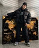 Сучасна картина карта світу з контурами материків та компасом - «Golden World Map» - 30х40 см - зображення 8