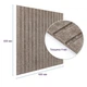 Декоративна панель Sticker Wall SW-00002706 600х600х9 мм цегла коричнева - изображение 3