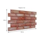 ПВХ панель декоративна Sticker Wall SW-00001426 960х480х4 мм цегла коричнева - зображення 3