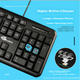 Комплект проводной GESOBYTE KM810PP PS/2 Black - изображение 5
