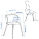Стілець, IKEA KRYLBO темно-бежевий 605.667.45 - изображение 9