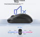 Беспроводная клавиатура и мышь CHERRY DW2300, модернизированная версия второго поколения, полноразмерная, тихая, портативная, для бизнеса, офиса, дома и ноутбука, классический черный цвет. - изображение 3