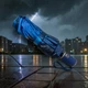 Женский зонт автомат Rainwalker Cats R4054 Dark blue на 9 спиц - изображение 6