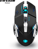 Механическая клавиатура и мышь EWEADN TK900, проводной игровой комплект для настольных компьютеров и ноутбуков, офисного использования, внешний многофункциональный регулятор, 104 клавиши, черные переключатели с синей подсветкой. - изображение 2